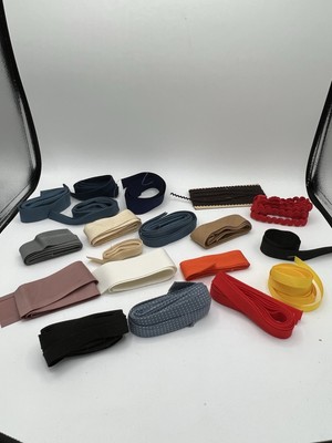 Loose Biased Tape Blanket Trim Lot Mixed Colors, Width, Material Lace