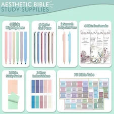 XKDOUS Bible Study Supplies Journaling Kit for Women