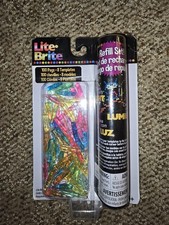 Lite Bright Refill Set - 100 pegs  8 templates - Brand New and Sealed vintage