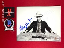 Timothy Olyphant autographed signed 8x10 photo Justified Beckett COA