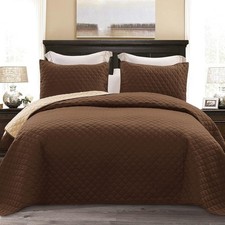 Mezcla Ultrasonic Reversible King Size Quilt Bedding Set with Pillow