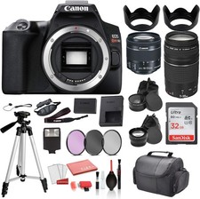 Canon EOS Rebel SL3 Digital SLR Camera with 18-55mm Lens and EF 75-300mm Lens