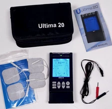 Ultima 20 Digital TENS Unit Accessories Dual Channel Electrotherapy Pain Relief