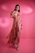 RIXO Meera Dress Patchwork Blush