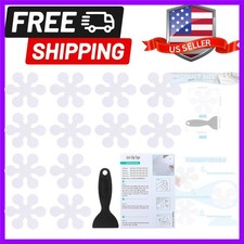 Bathtub Non Slip Stickers 3.15x3.15 Inch, 12 Pack Snowflake Safety Shower Flo...