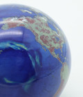 Vtg Lundberg Studios Art Glass Signed Planet Earth World Globe Paperweight 1991 — photo 9