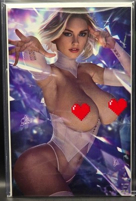 Shikarii Emma Frost X-men Totally Rad Limited Rare Ed AP #8/10 w/loader