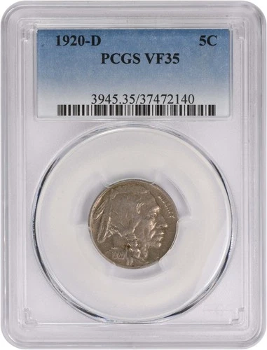 1920-D Buffalo Nickel VF35 PCGS