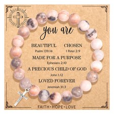 Christian Gifts for Women, Religious Cross Bracelet Gifts for for Mom/Daugh - 05