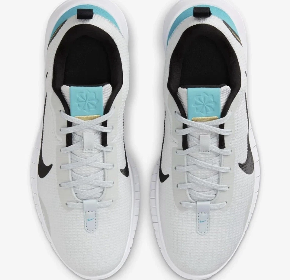 Nike FLEX EXPERIENCE 12 женские 8,5 белые бирюзовые дорожные беговые мужские 7 Dv0746 002 - Изображение 4 из 4