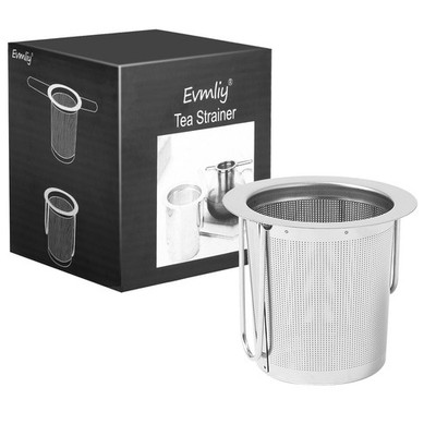 Tea Infuser, Evmliy Stainless Steel Strainer Sitting in 1Pack, Silver 