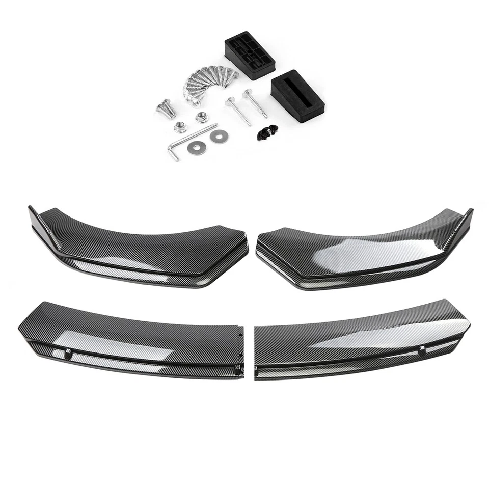 For VW Volkswagen Jetta GLI Carbon Fiber Style Front Bumper Lip Spoiler Splitter Foto 3 de 4