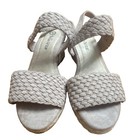 Bella-Vita Women’s Beige Braided Wedge Strappy Buckle Sandals US 8.5 WW — photo 2