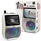 Sing Tu Karaoke Pro 2023 Silver With Touch Display Wi-Fi Wireless Microphone