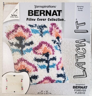 Bernat Pillow Cover Collection Latch It ''Blooming'' 18''x18'' Square