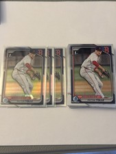 2024 Bowman Chrome Payton Tolle Rookie Refractor (3) & Base (19) Red Sox RC
