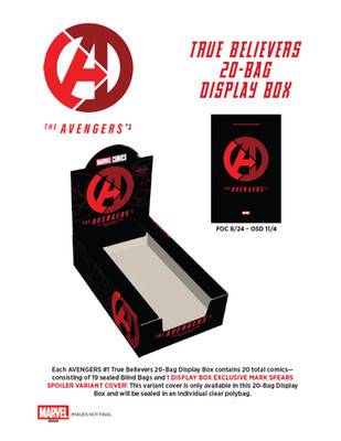 AVENGERS #1 TRUE BELIEVERS 20-BAG DISPLAY BOX (PRESALE 11/4/26)