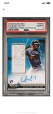 2022 Topps Luminaries Ezequiel Tovar Home Run Kings Blue /5 PSA 10 Pop 1