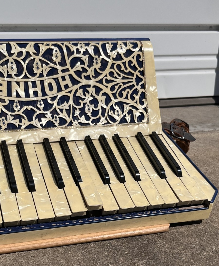1930's Hohner Accordion Piano Germany - Mother Of Pearl - Art Deco
