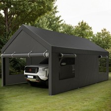 12x20 Ft Heavy-duty Design Carportportable Garage Canopycarport Canopy With Si 12x20 Ft Heavy-duty Design Carportportable Garage Canopycarport Canopy With Si