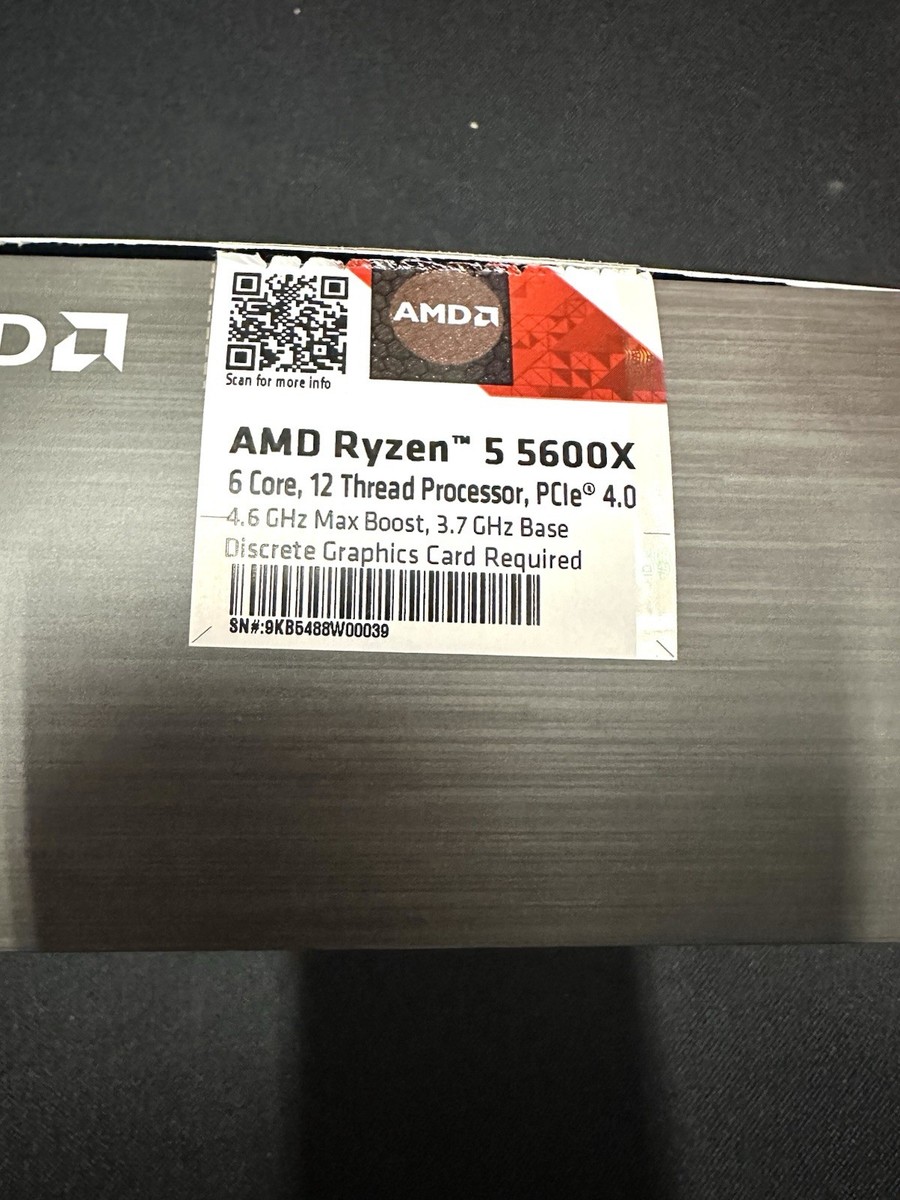 CPU AMD Ryzen 5 5600X BOX AM4 Amazon.com: AMD Ryzen 5 5600X 6-core, 12-thread unlocked