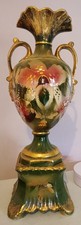 Art Nouveau Floral Vase on Pedestal approx 46cm