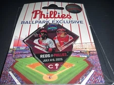 PHILLIES VS REDS 2025 J.T. Realmuto & Elly De La Cruz SPECIAL RELEASE PIN NEW