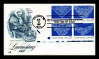DR JIM STAMPS US COVER LACEMAKING FIRST DAY ISSUE PLATE BLOCK ARTCRAFT