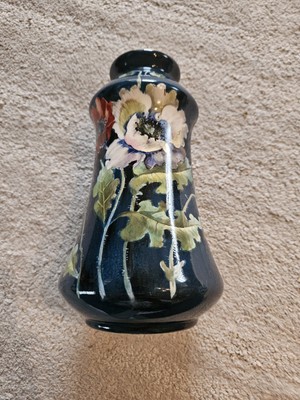 Rare Royal Bonn Victorian Porcelain Vase Enamel Poppies Green Base Franz Mehlem