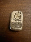 1.6 Troy oz Sterling Silver Hand-Poured Bar.999 Fine Funny Theme Art Bar