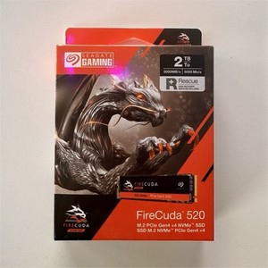 Sealed in Box. Seagate FireCuda 520 2TB M.2 PCIe Gen4 NVMe Internal SSD 