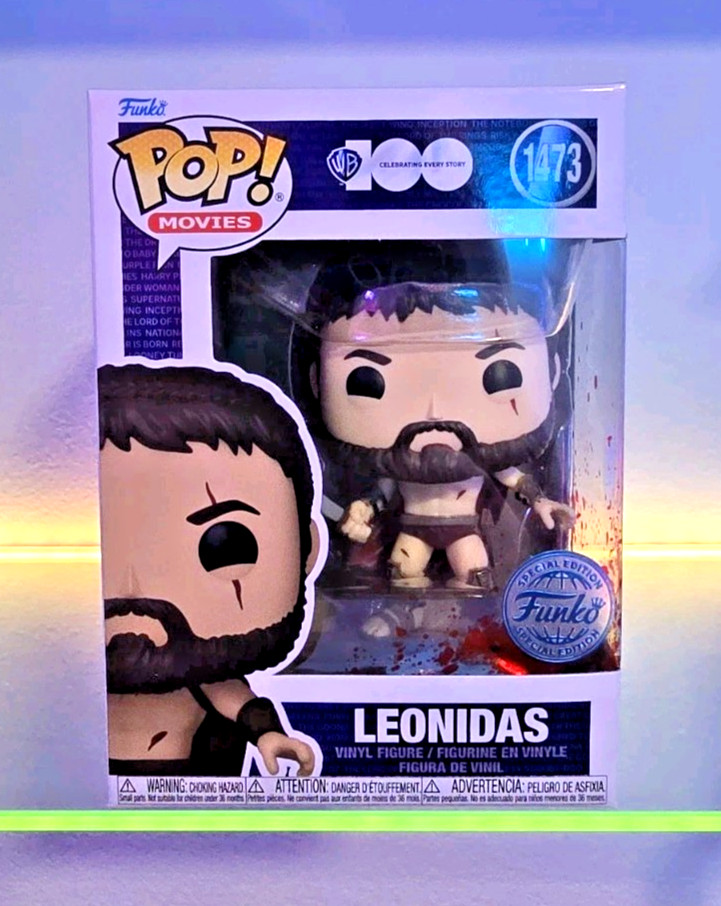 Funko Pop!: 300 - Leonidas [Bloody](Funko Special Edition) #1473 💥 + PROTECTOR!