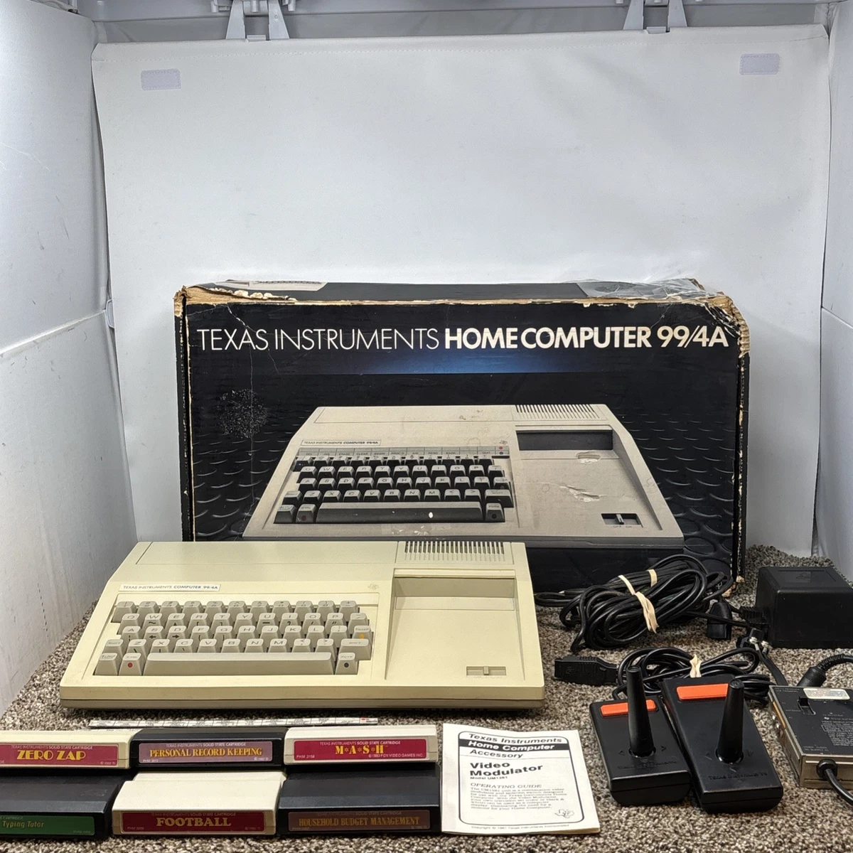 Lot - Vintage Texas Instruments Computer 99/4 A