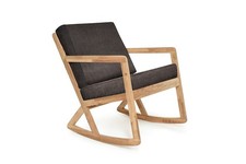 Ebb Solid Oak Rocking Chair by The Futon Company