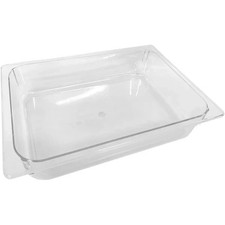 Lot of 6  5L Clear Polycarbonate Gelato Ice Cream Pan Commercial Food Tray