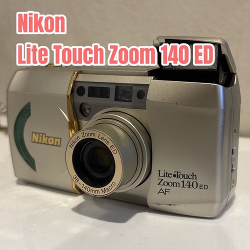 Nikon Lite Touch Zoom 140 ED AF Compact Film Camera Tested Working Silver