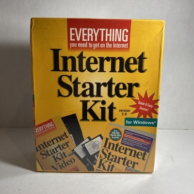 Internet Starter Kit Version 2.0 For Windows Big Box PC Kit - Brand New