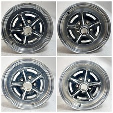 4 GM Buick Wheel Chrome Rally 15x6 Steel mag rim Ralley 500 Wheel set