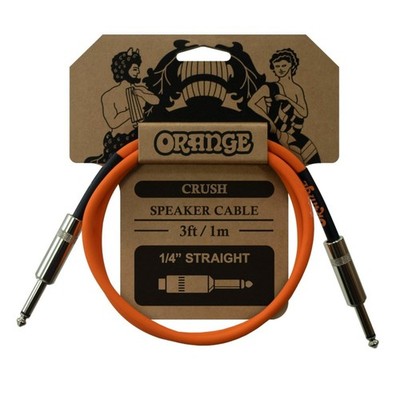 Orange Crush 3' Speaker Cable with Jack to Connectors,