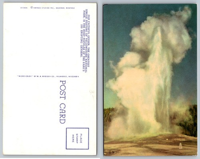 #ad #ad Old Faithful Geyser Yellowstone National Park Postcard $4.89