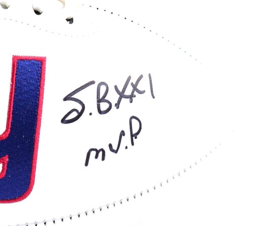 Phil Simms Autographed New York Giants Logo Football w/ SB MVP- Beckett W Holo - Picture 11 of 11