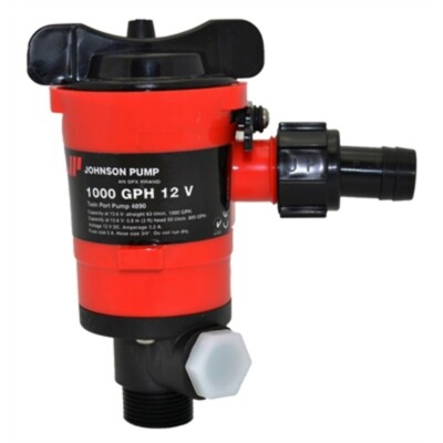 Pompe Cartouche Johnson 500 GPH 12V - Admission 90° - Modèle 470714 (neuf)