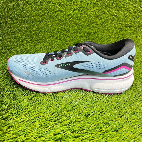 Brooks Ghost 15 Womens Size 7.5 Blue Black Pink Athletic Running Shoes Sneakers - 第 2/10 張圖片