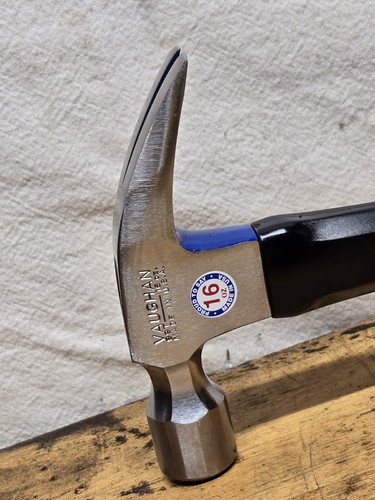 Vintage NOS Vaughan 99T 16oz Tubular Hammer Straight Claw NEW - Picture 3 of 8