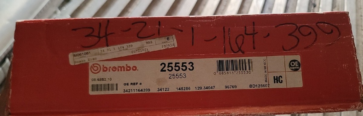 34 21 1 164 399 BMW Brembo Brake Disc | eBay