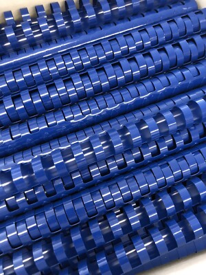 100 x Mintra Plastikbinderücken Binding Combs A4 19mm Blau - 21 Ringe A4