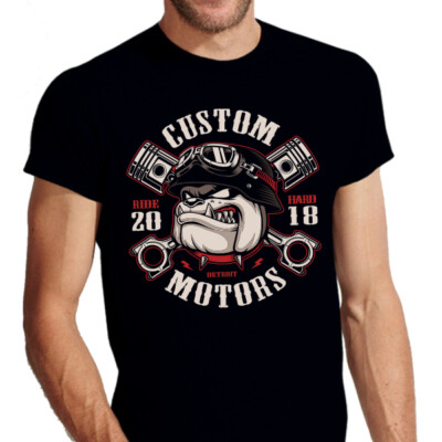 T-Shirt sweatshirt Print design Custom druck Men Woman Unisex Biker Baumwolle