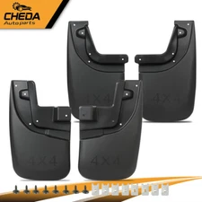 4Pcs Front & Rear Mud Flaps Fit For 2005-2015 Toyota Tacoma Black Splash Guards