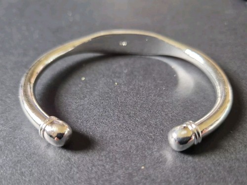 925 STERLING SILVER FILLED 7MM WIDE SMOOTH CUFF BANGLE INC FREE GIFTBAG. - Picture 4 of 12