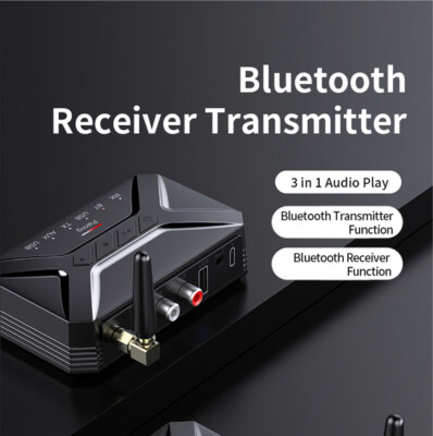 130FT Extend USB Bluetooth Receiver Wireless 3.5mm AUX RCA Audio Stereo Adapter